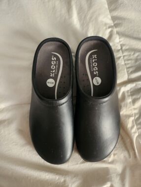 Klogs Womens Size 9W Black Slipon Slip Resistant Nursing Service Industry